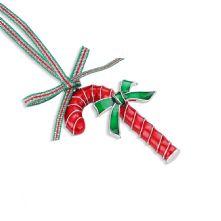 Newbridge Silverware Candy Cane with Bow Hanging Christmas Decoration